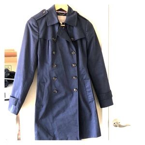 Banana Republic blue trench coat